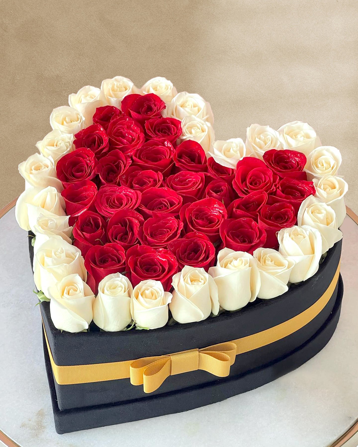 Heart Shaped Roses in a Box