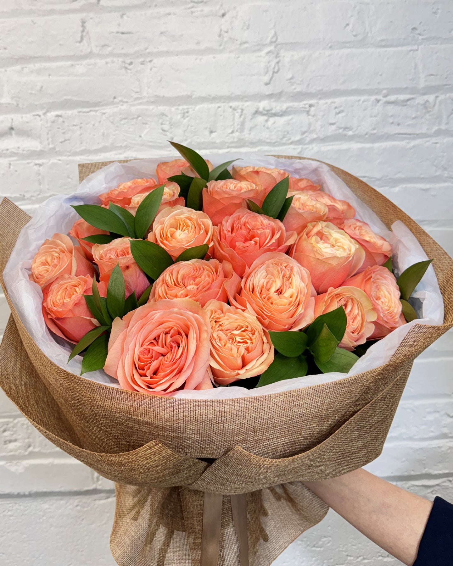 Two Dozen Peach Roses