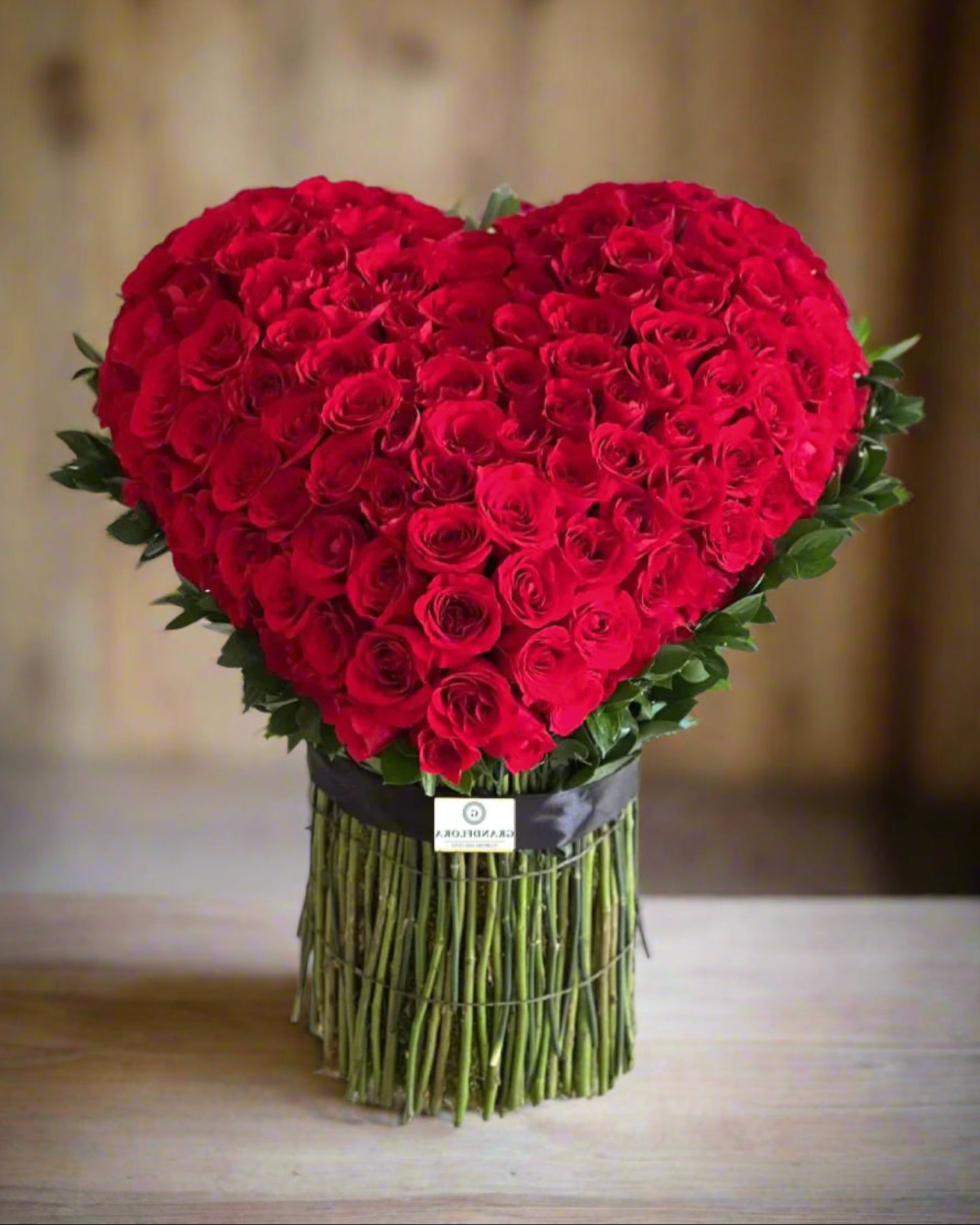 Heart Shaped Red Roses Red, Pink, White colors